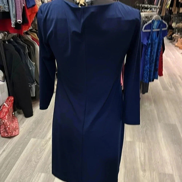 Morgan Mcfeeters Navy blue dress with mixed sequence - Picture 3 of 4